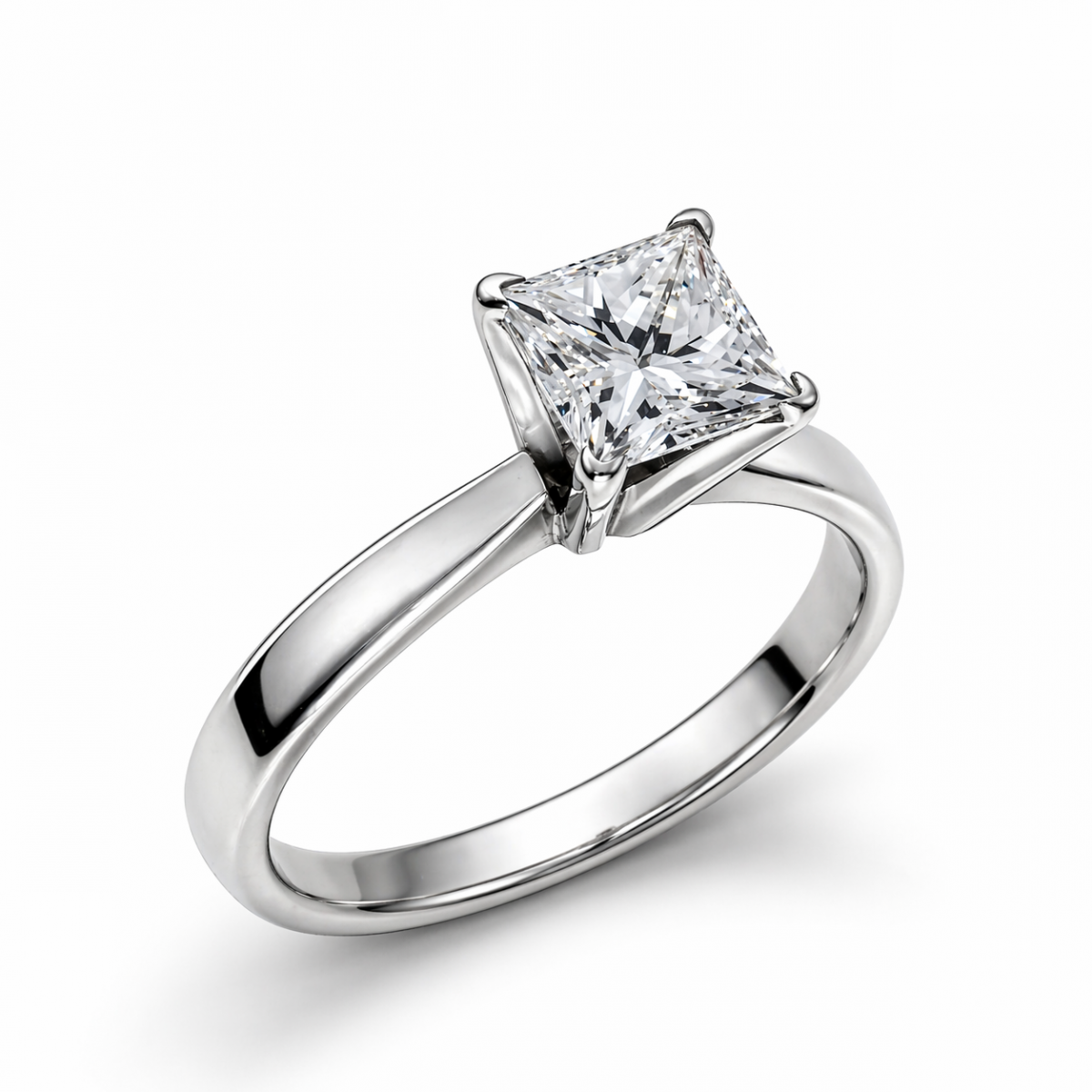 Princess Solitiar Ring 1-1.07crt